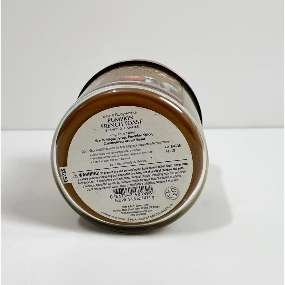 Bath & Body Works Pumpkin French Toast Scented Candle 14.5 oz
